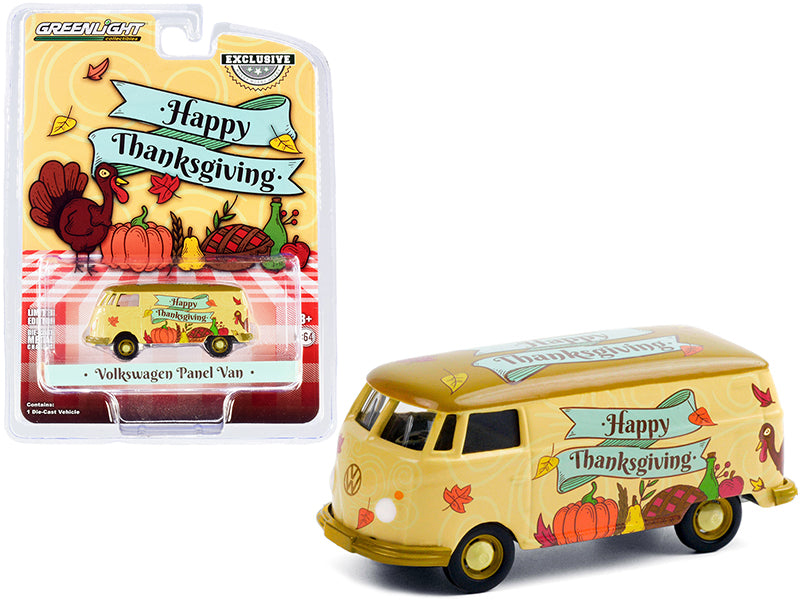 Volkswagen Panel Van "Happy Thanksgiving" "Hobby Exclusive" 1/64 Diecast Model by Greenlight