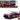 1957 Chevrolet Corvette Purple with Batgirl Diecast Figurine "DC Comics Bombshells" Series 1/24 Diecast Model Car by Jada