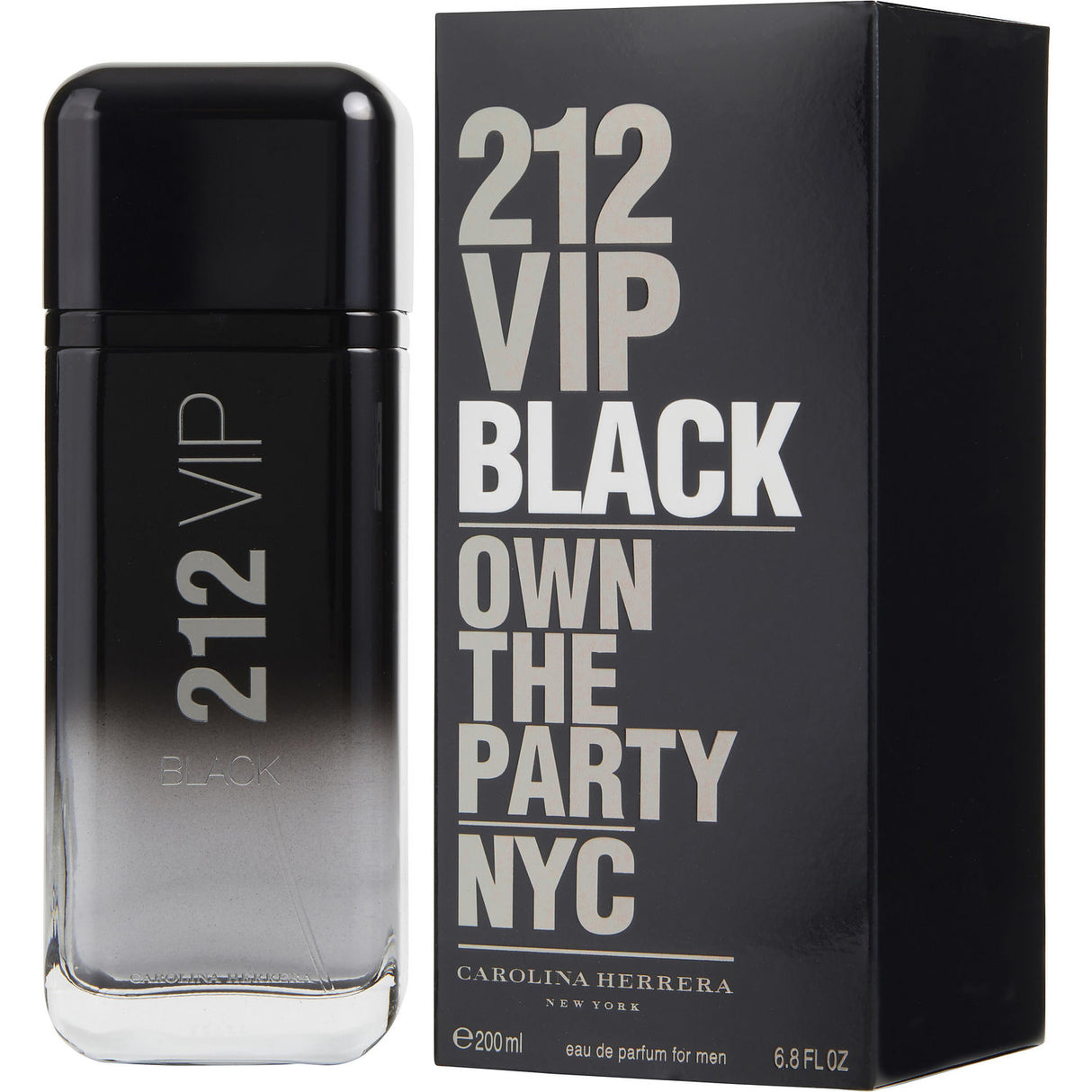 212 VIP BLACK by Carolina Herrera - EAU DE PARFUM SPRAY 6.8 OZ - Men