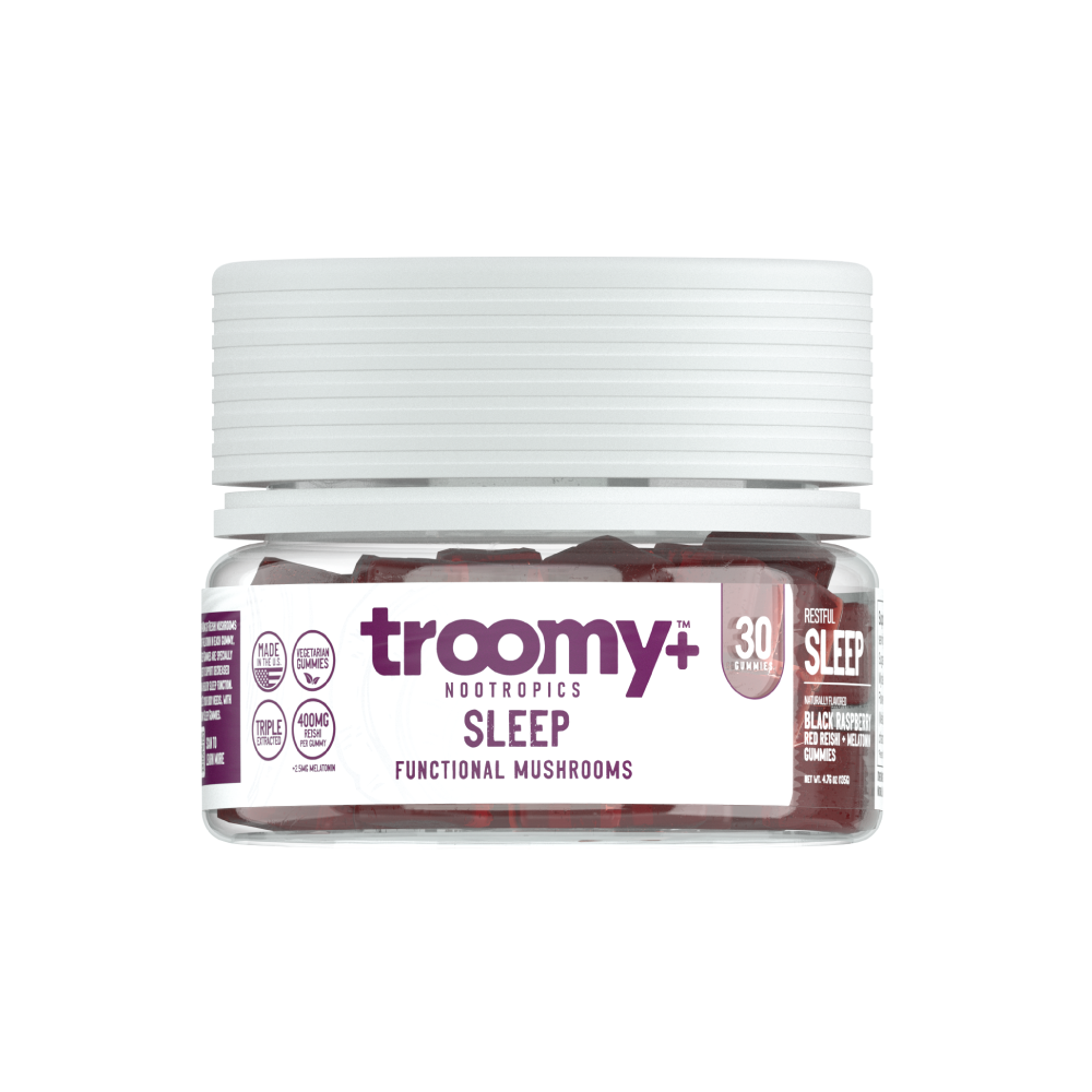 Sleep: Reishi + Melatonin Gummies by Troomy Nootropics