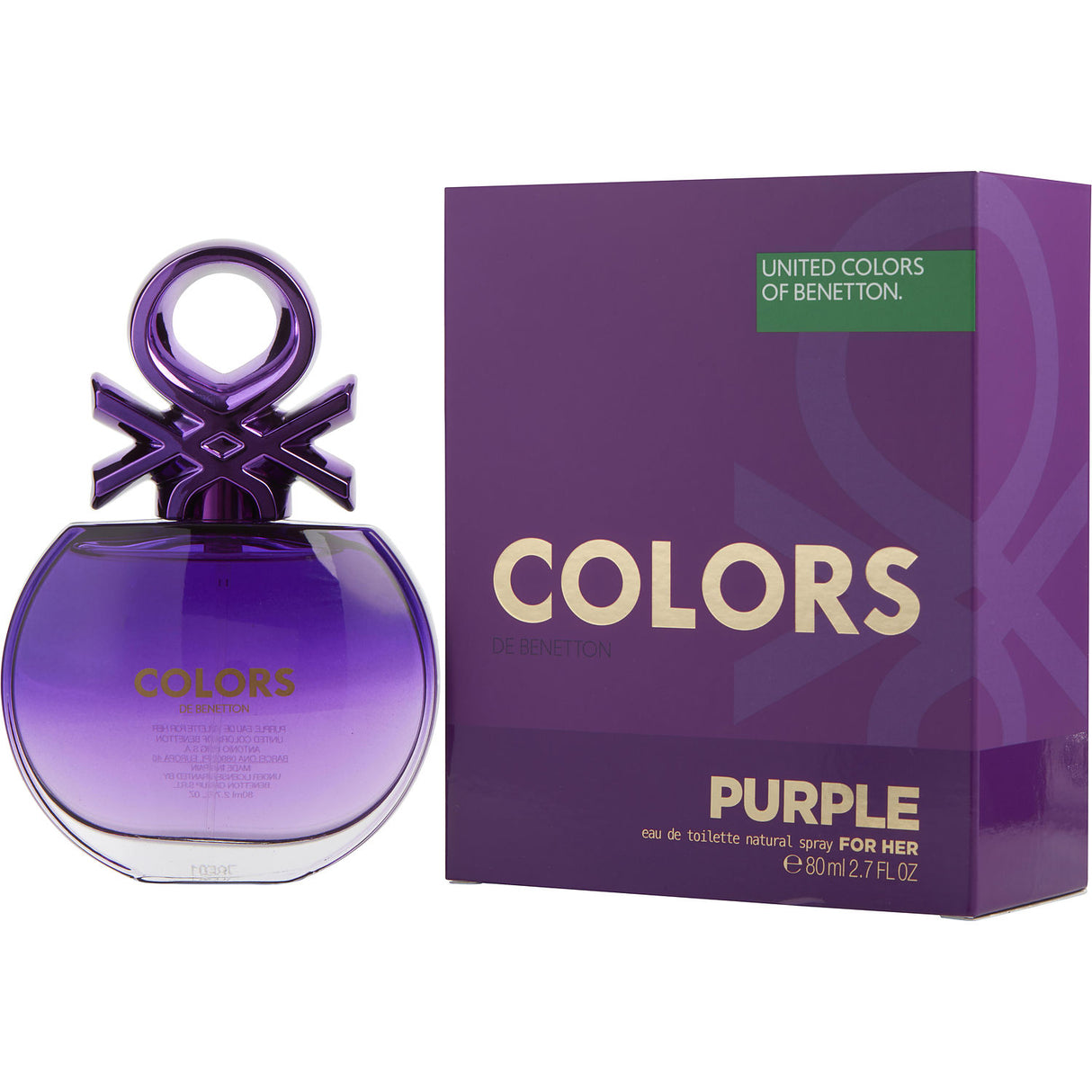 COLORS DE BENETTON PURPLE by Benetton - EDT SPRAY 2.7 OZ - Women