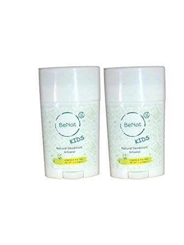 2-Pack all-Natural Deodorants for Kids & Teens by BeNat