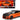 2017 Chevrolet Camaro ZL1 Orange and Black "Harley Davidson" "H-D Custom" Series 1/24 Diecast Model Car by Maisto