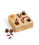 Pachisi Travel Game Set - Hand Carved, Fair Trade by Matr Boomie