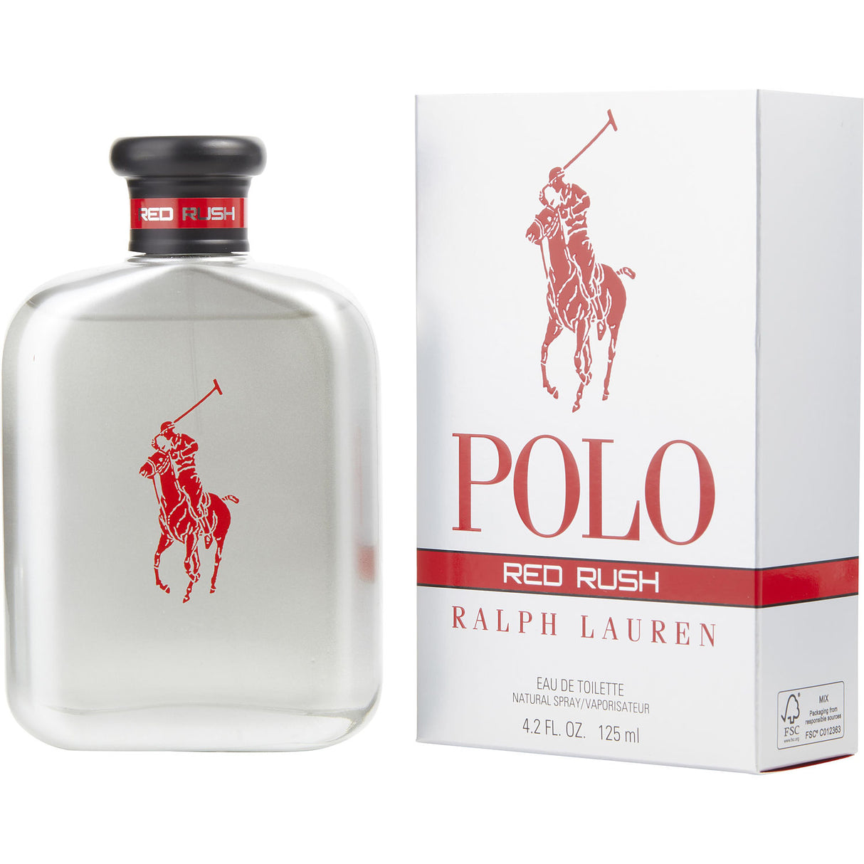 POLO RED RUSH by Ralph Lauren - EDT SPRAY 4.2 OZ - Men