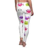 Halloween Emoji Print Leggings by Tshirt Unlimited - Vysn