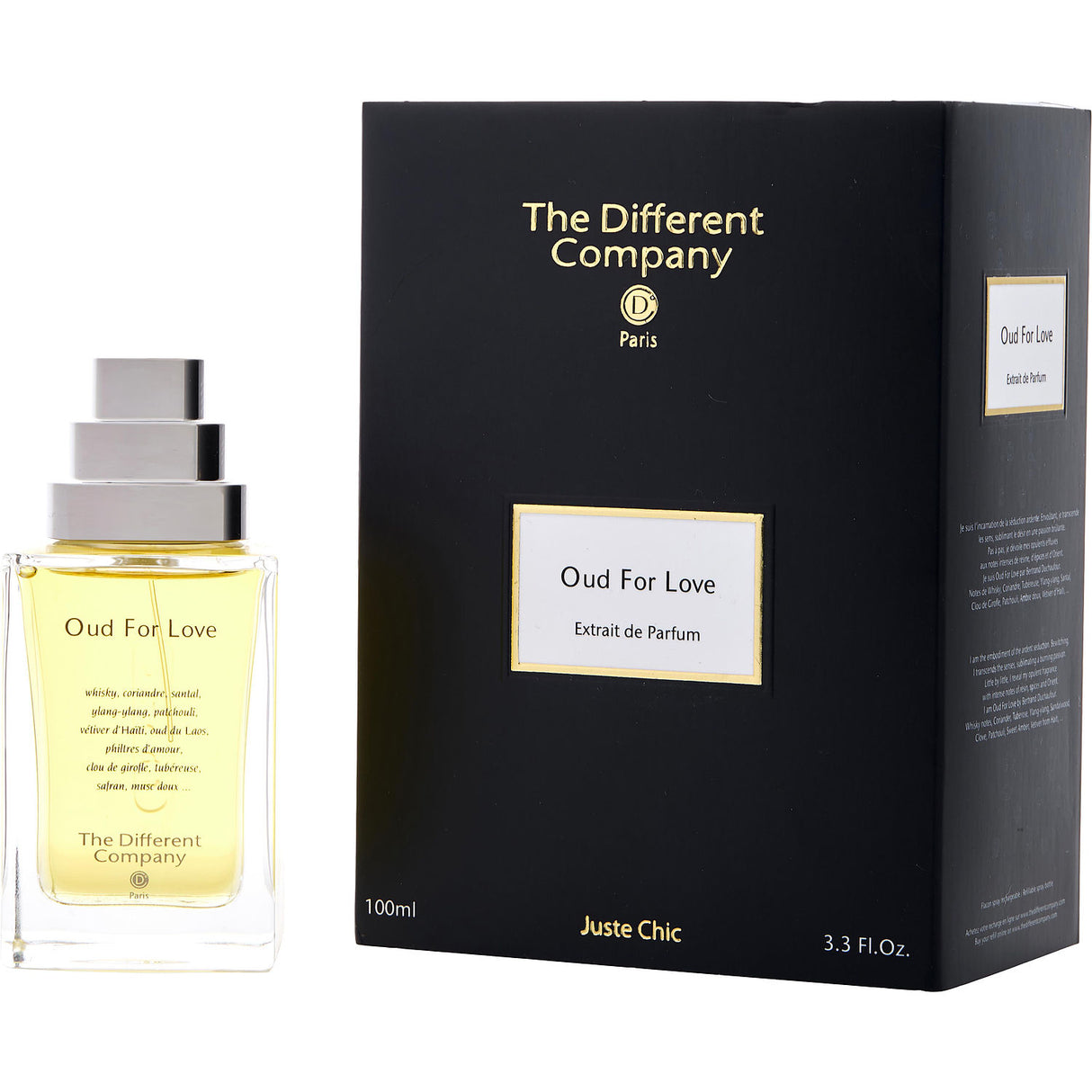 THE DIFFERENT COMPANY OUD FOR LOVE by The Different Company - EXTRAIT DE PARFUM REFILLABLE SPRAY 3.3 OZ - Unisex