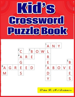 Kid's Crossword Puzzle Book: Large-Print, Medium-Level Puzzles That Entertain and Challenge - Paperback by Books by splitShops