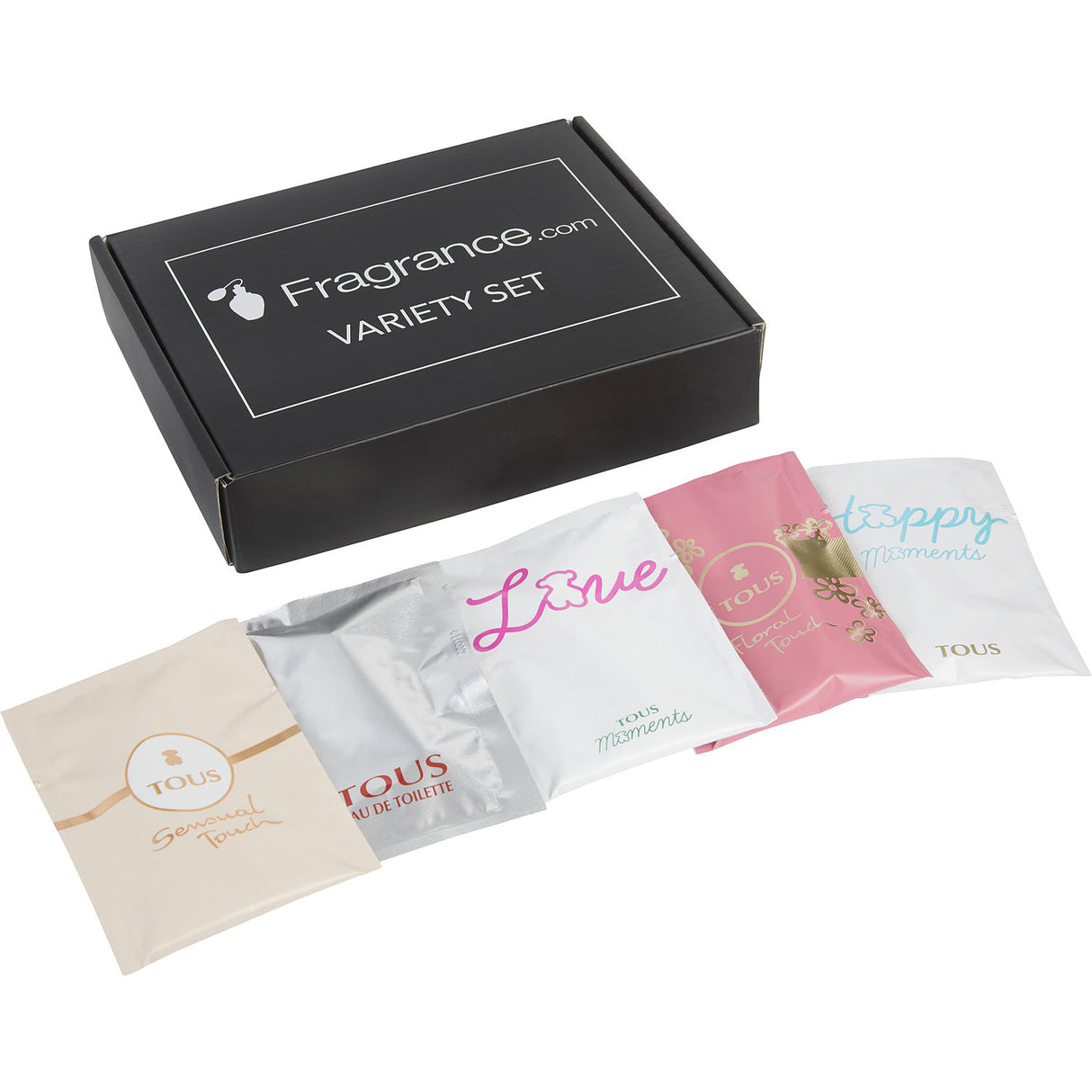 TOUS VARIETY by Tous - 5 PIECE VIAL VARIETY SET WITH TOUS FLORAL TOUCH & TOUS HAPPY MOMENTS & TOUS LOVE & TOUS SENSUAL TOUCH & TOUS - Women