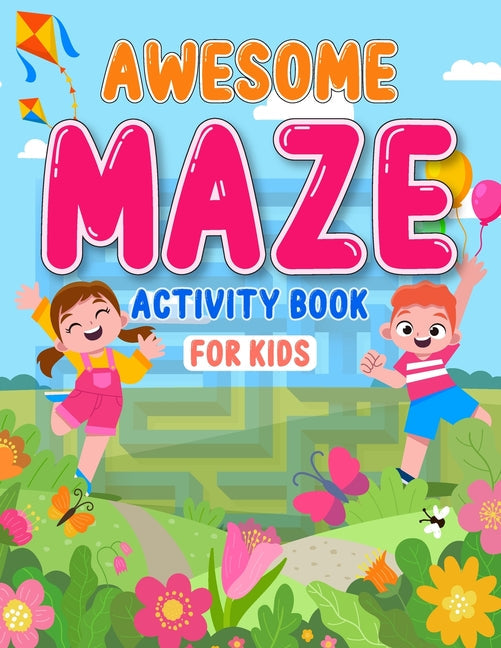 Awesome maze activity book for kids: Brainstorming alphabet and animal shape maze activity book for kids ages 4-8 - Paperback by Books by splitShops