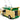 Party Wagon Green and Beige and Donatello Diecast Figure "Teenage Mutant Ninja Turtles" "Hollywood Rides" Series Diecast Model by Jada