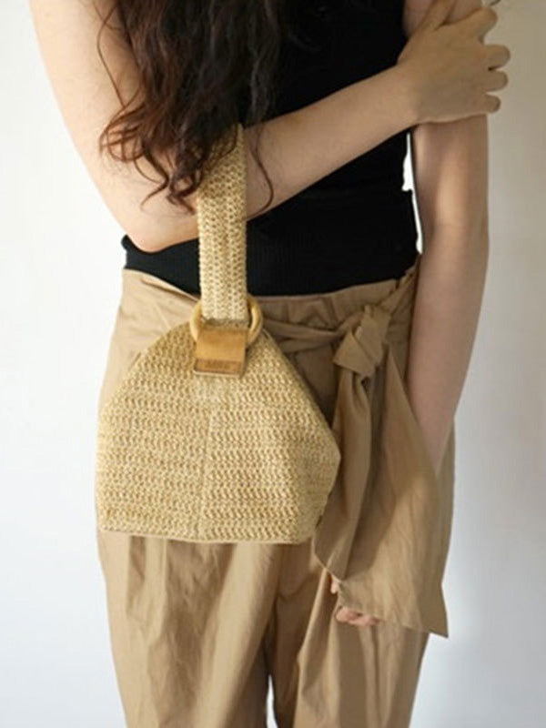 Casual Simple Weave Handbag by migunica