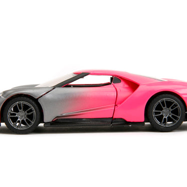 2017 Ford GT Gray Metallic and Pink Gradient "Pink Slips" Series 1/32 Diecast Model Car by Jada