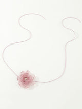 Flower Shape Gauze Dainty Necklace Necklaces Accessories by migunica