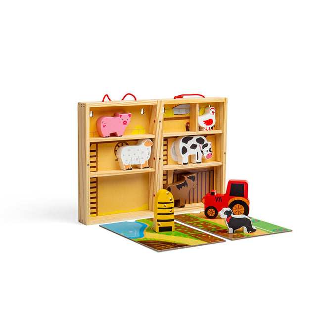 Farm Animal Playbox by Bigjigs Toys US