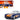 1957 Chevrolet Corvette Dark Blue with Flame Graphics and White Interior "Bigtime Muscle" Series 1/24 Diecast Model Car by Jada