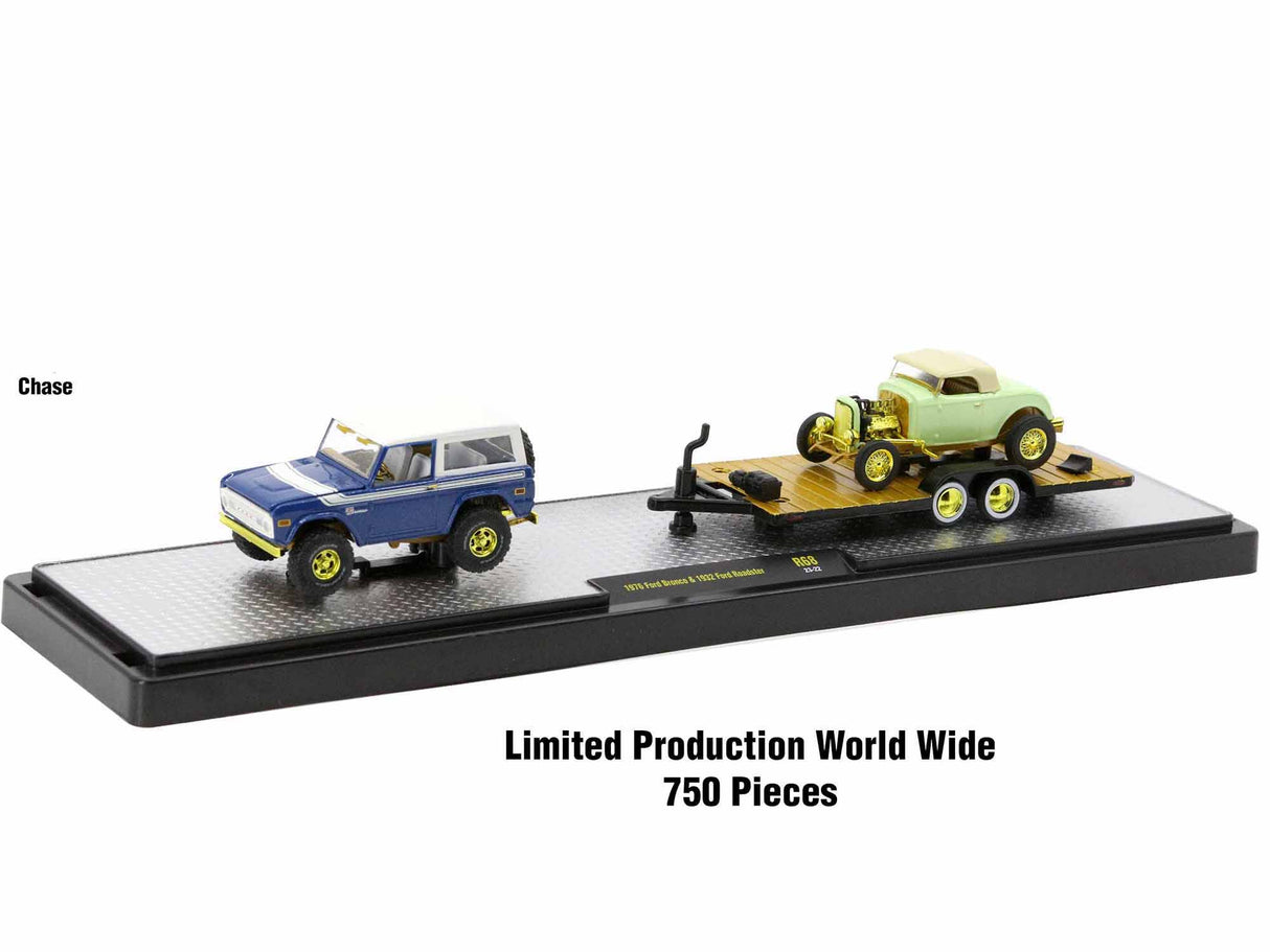 Auto Haulers Set of 3 Trucks Release 68 Limited Edition to 9600 pieces Worldwide 1/64 Diecast Models by M2 Machines