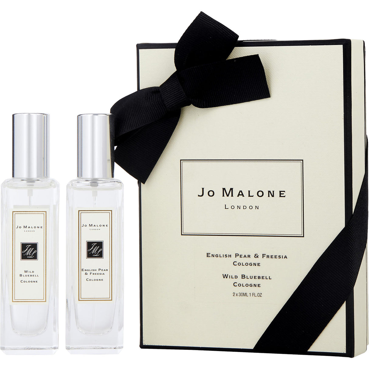 JO MALONE VARIETY by Jo Malone - 2 PIECE SET WITH WILD BLUEBELL & ENGLISH PEAR AND FREESIA AND BOTH ARE COLOGNE SPRAY 1 OZ - Women