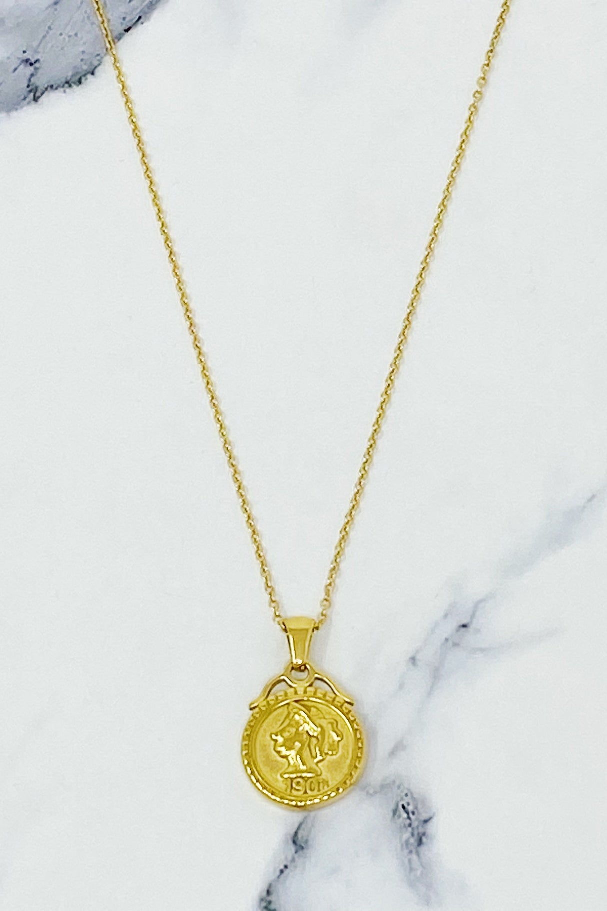 Feminine Coined Necklace by Ellisonyoung.com