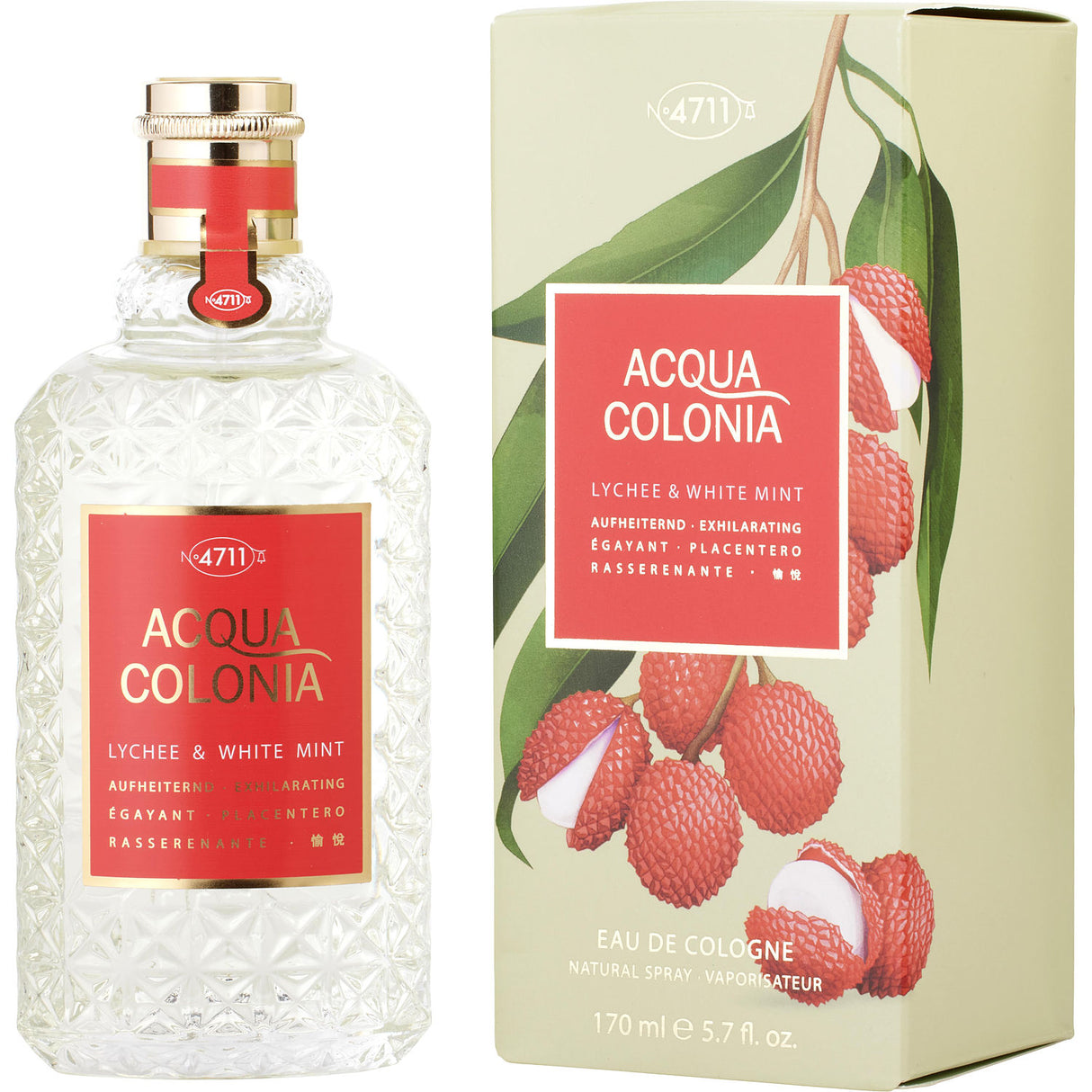 4711 ACQUA COLONIA LYCHEE & WHITE MINT by 4711 - EAU DE COLOGNE SPRAY 5.7 OZ - Women