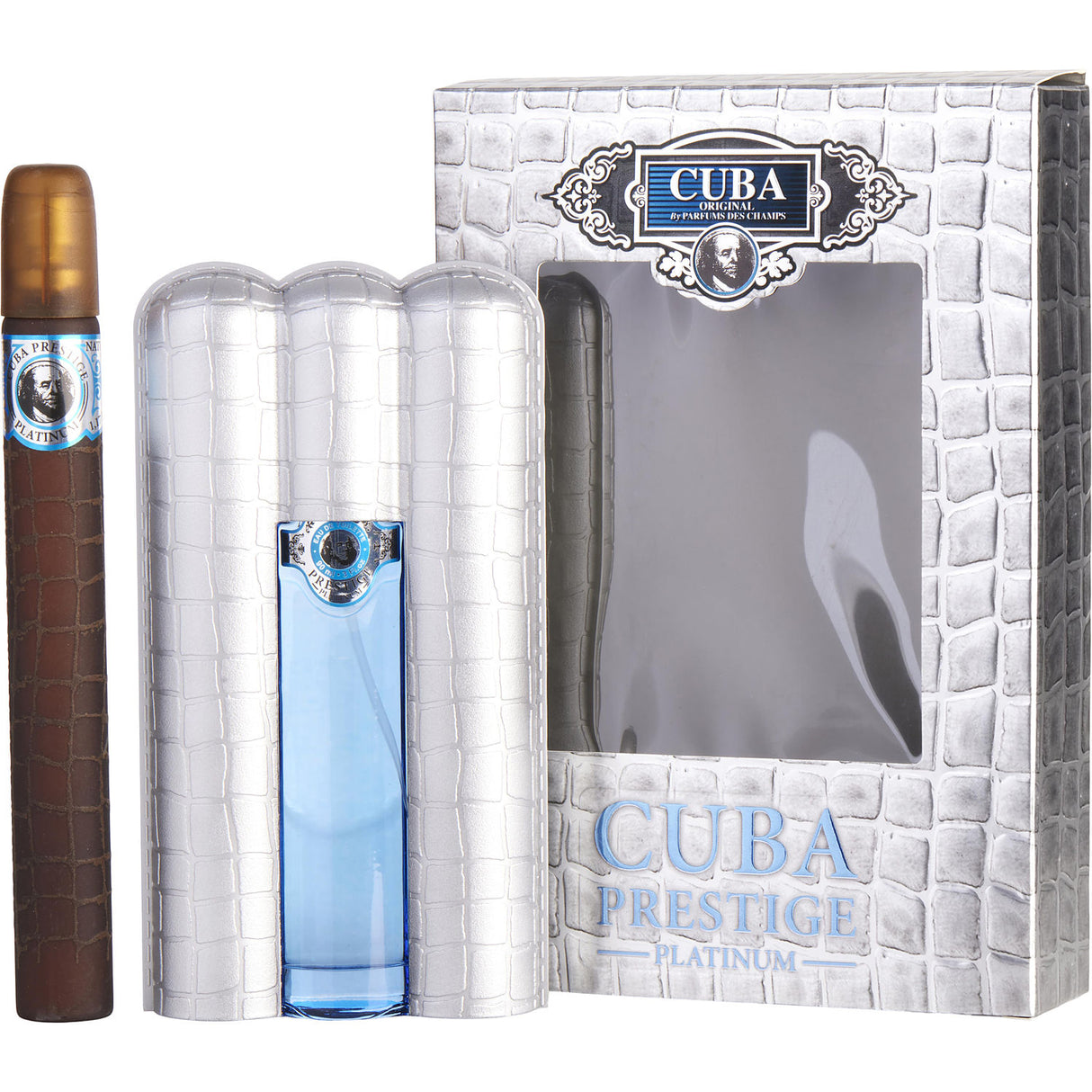 CUBA PRESTIGE PLATINUM by Cuba - EDT SPRAY 3 OZ & EDT SPRAY 1.17 OZ - Men