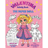 VALENTINA, the Paper Doll Activity Book for Girls ages 4-8: Paper Doll with the Dresses for Coloring and Cutting Out, Mazes, Color by Numbers, Find th