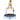 36 Inch Mini Trampoline with Colorful LED Lights and Bluetooth Speaker-Blue