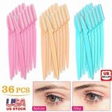 36Pcs Women Eyebrow Shaver Razor Bikini Trimmer Shaper Hair Remover Makeup Tools by Plugsus Home Furniture