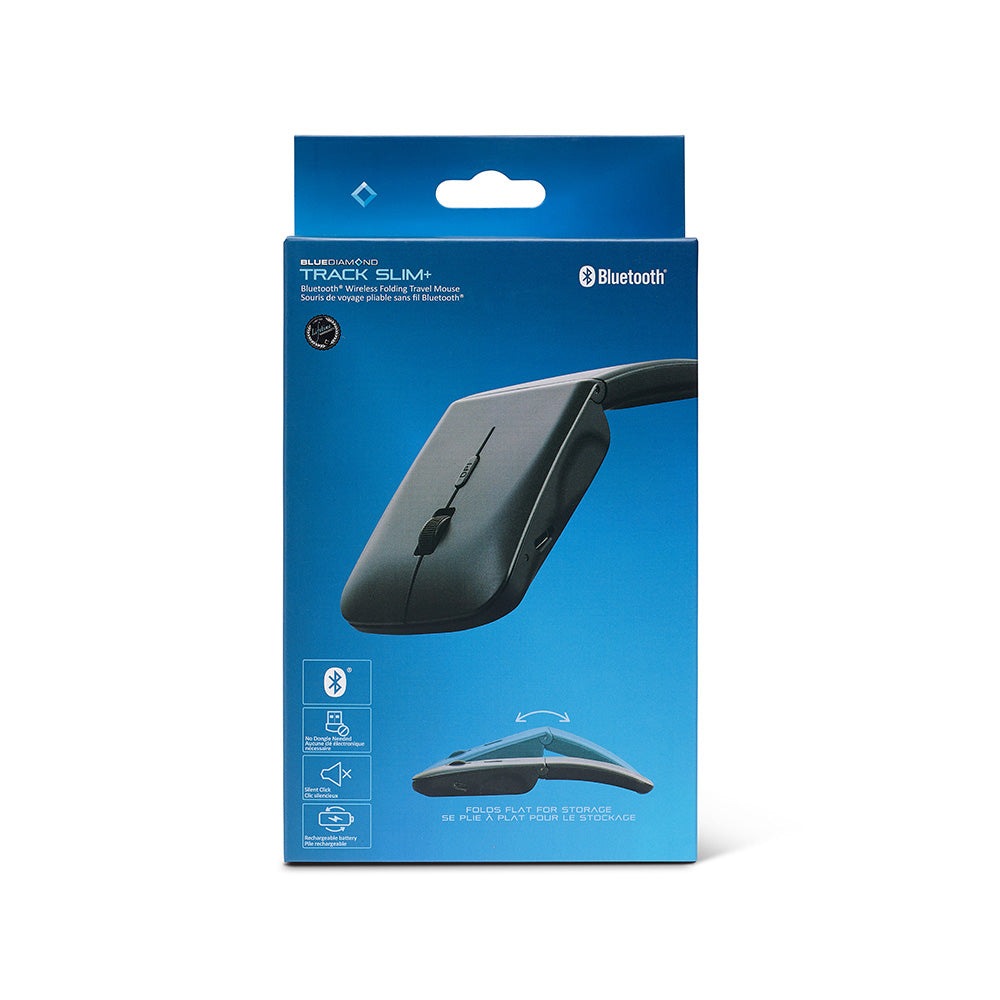 BlueDiamond Track Slim Bluetooth Travel Mouse by Level Up Desks