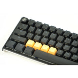 Tai-Hao Rubber Gaming Keycaps ZXCV Neon Orange by Level Up Desks