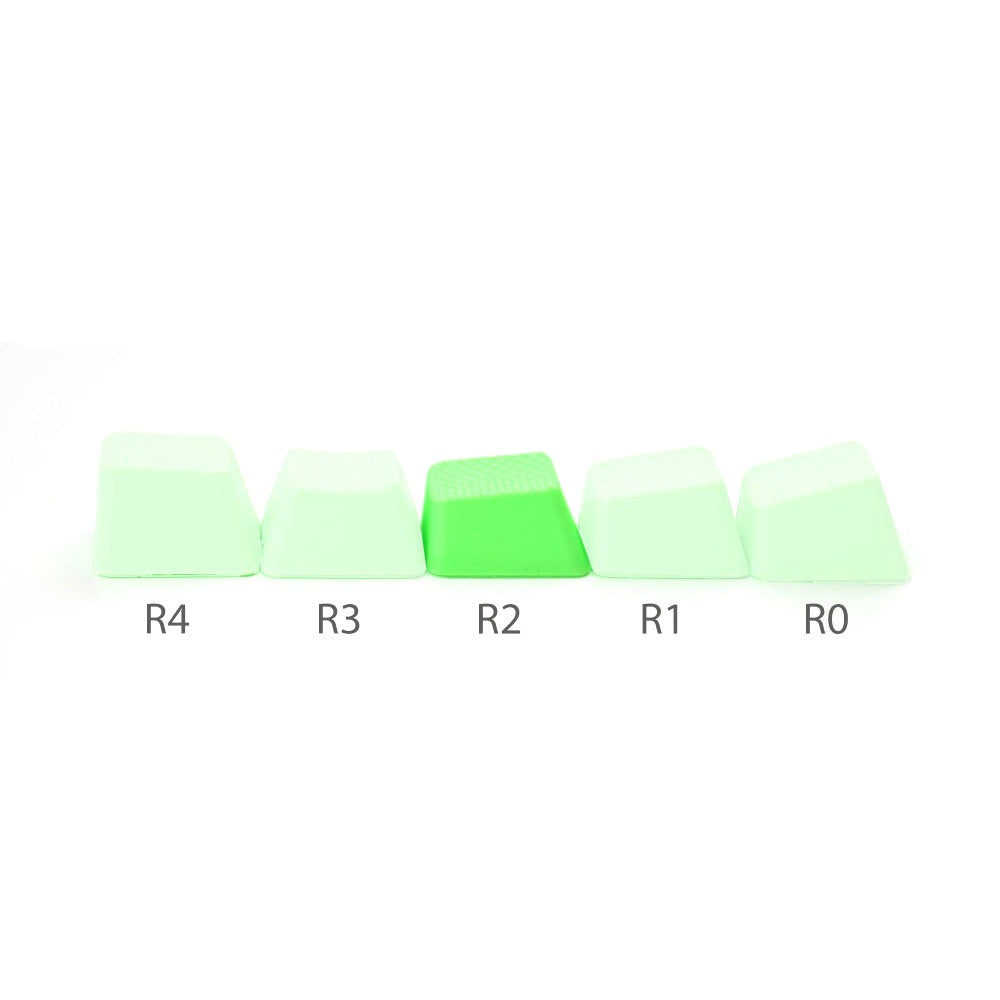 Tai-Hao Rubber Gaming Keycaps Blank Neon Green by Level Up Desks