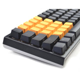 Tai-Hao Rubber Gaming Keycaps Blank Neon Orange by Level Up Desks