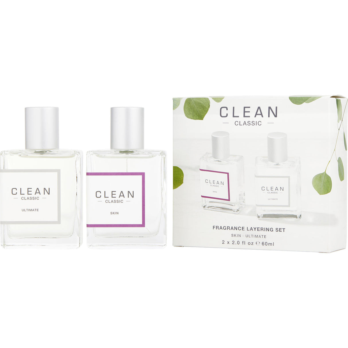 CLEAN VARIETY by Clean - 2 PIECE VARIETY WITH SKIN & ULTIMATE AND BOTH ARE EAU DE PARFUM SPRAY 2 OZ - Women