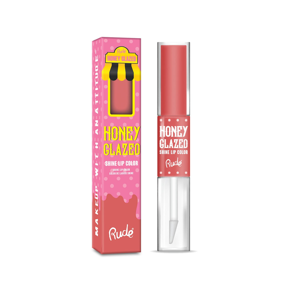 RUDE Honey Glazed Shine Lip Color - Cinnamon Twist