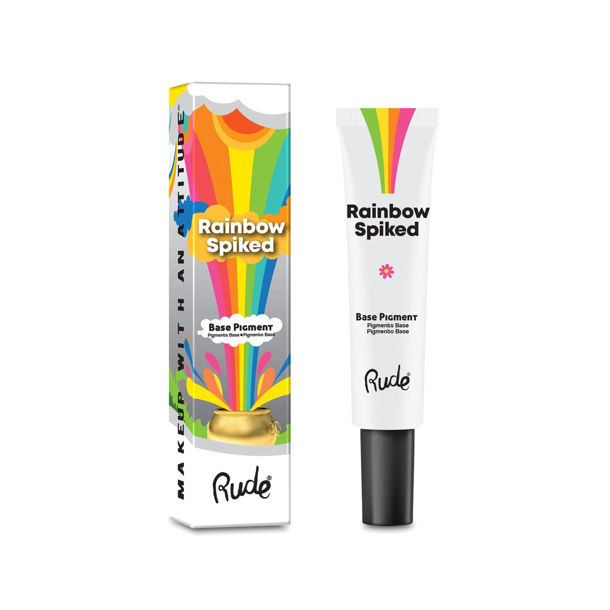 RUDE Rainbow Spiked Vibrant Colors Base Pigment - White