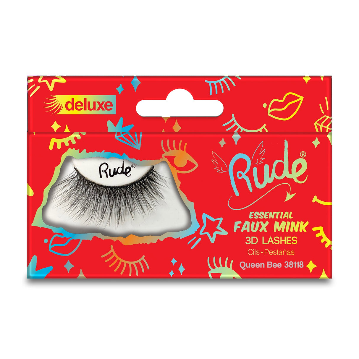 RUDE Essential Faux Mink Deluxe 3D Lashes - Queen Bee