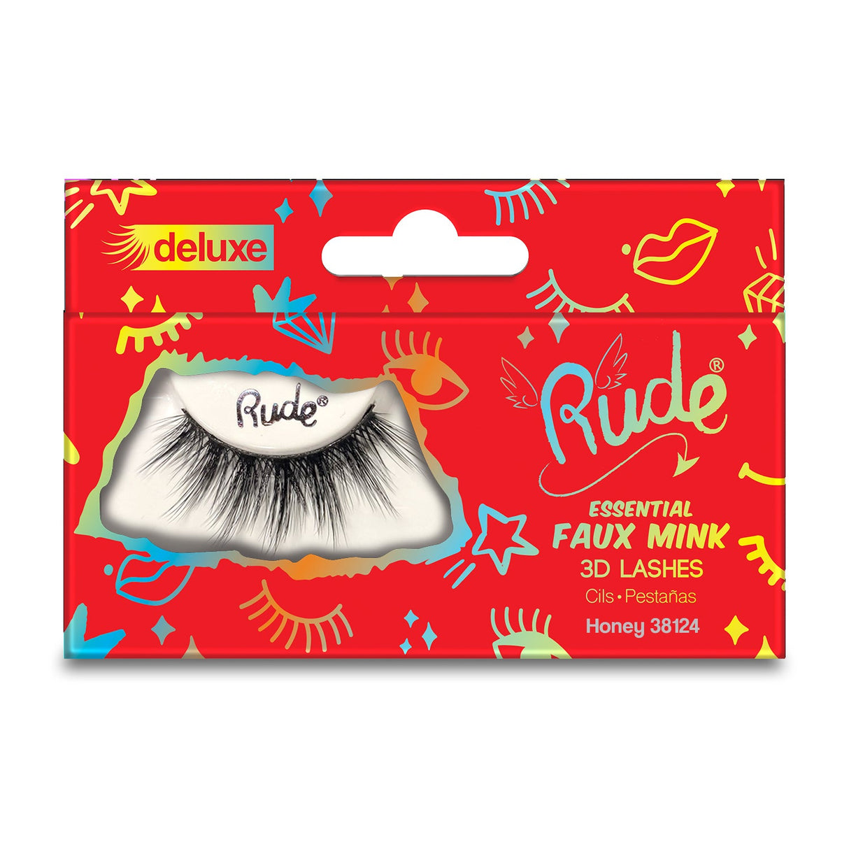 RUDE Essential Faux Mink Deluxe 3D Lashes - Honey