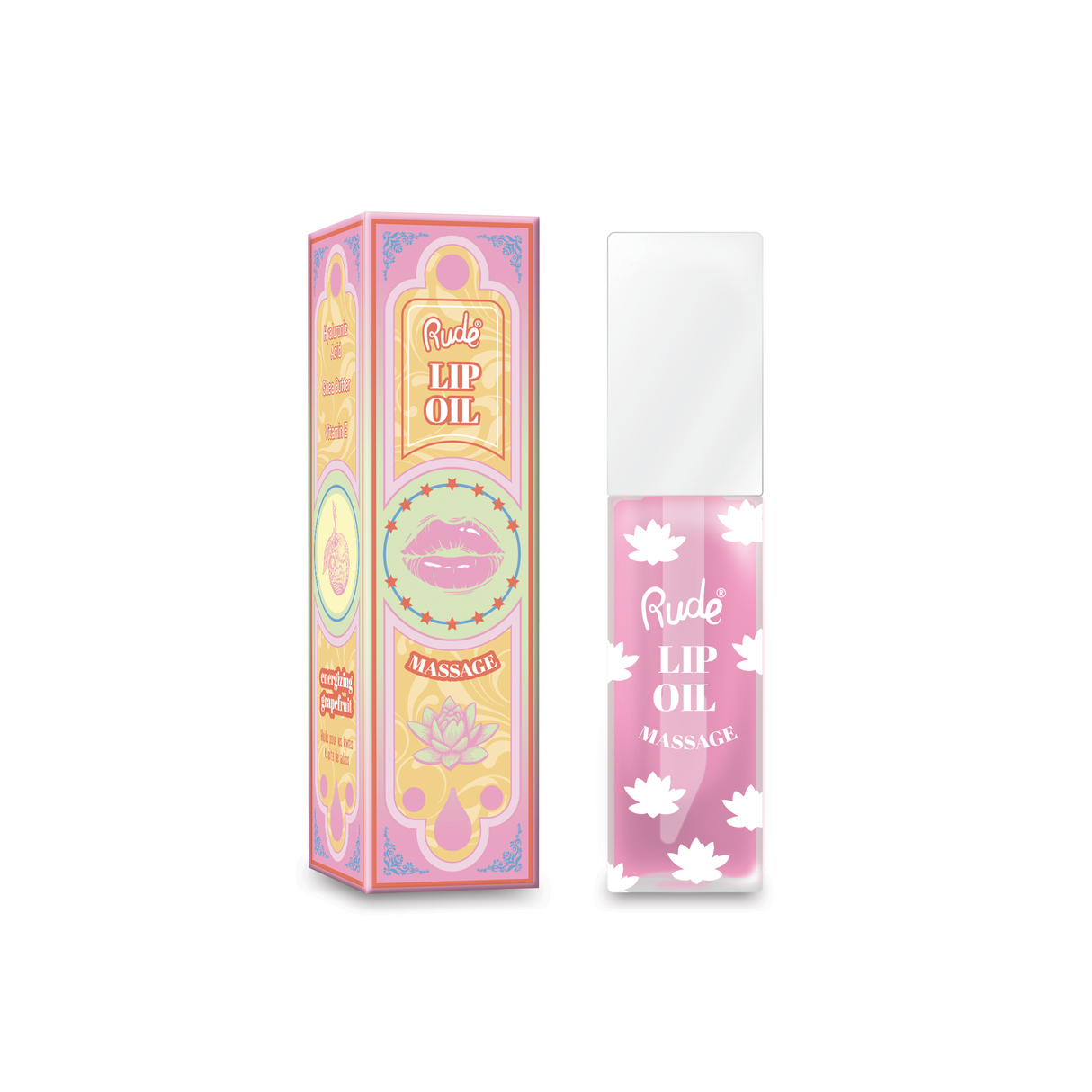 RUDE Lip Oil Massage - Energizing Grapefruit