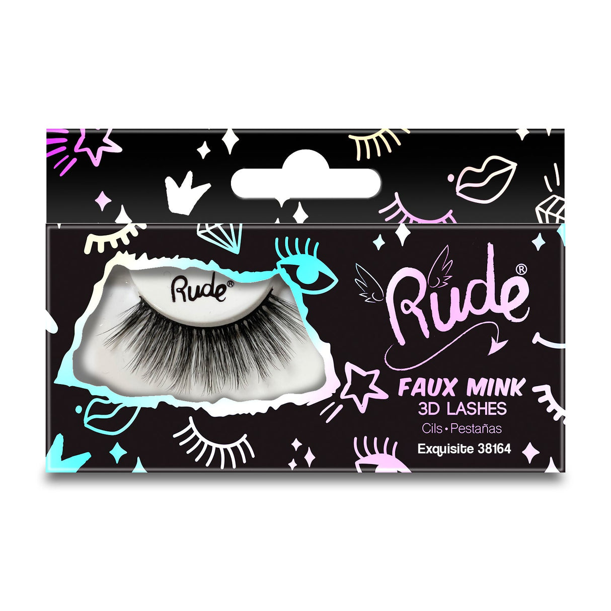 RUDE Essential Faux Mink 3D Lashes - Exquisite