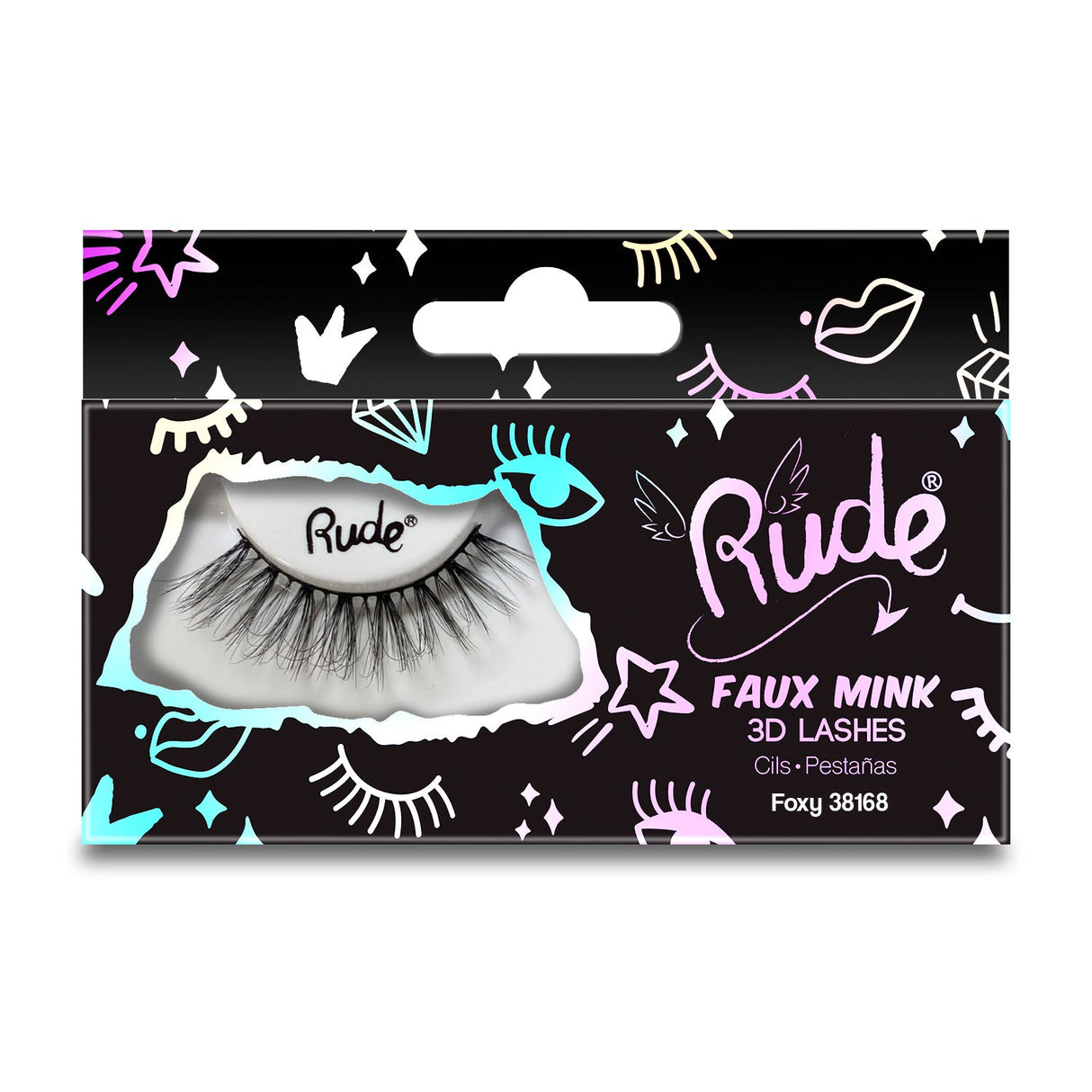 RUDE Essential Faux Mink 3D Lashes - Foxy