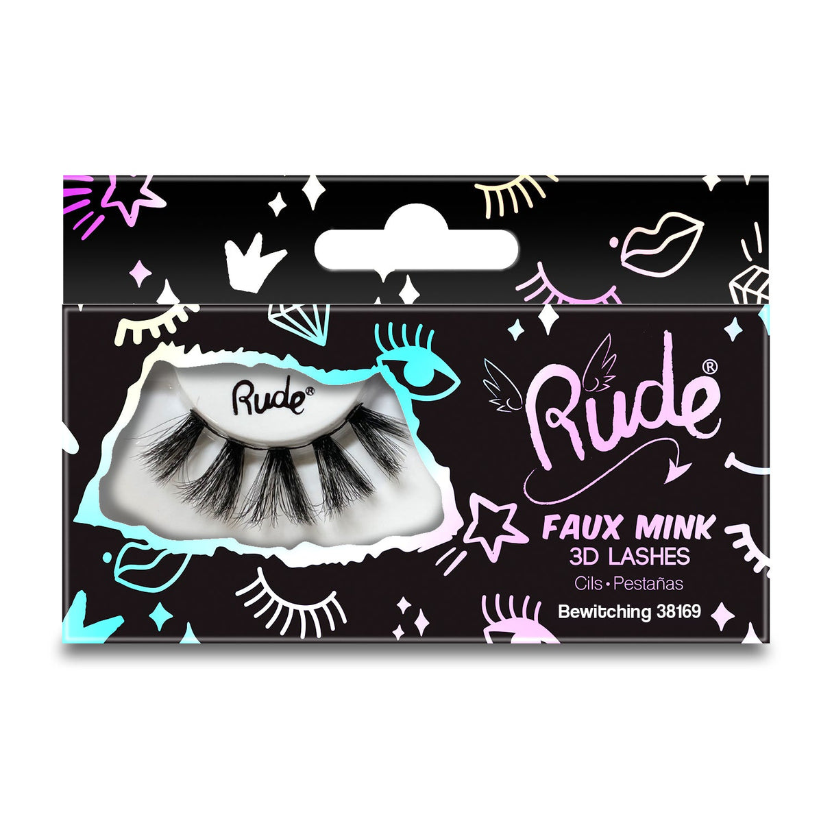 RUDE Essential Faux Mink 3D Lashes - Bewitching