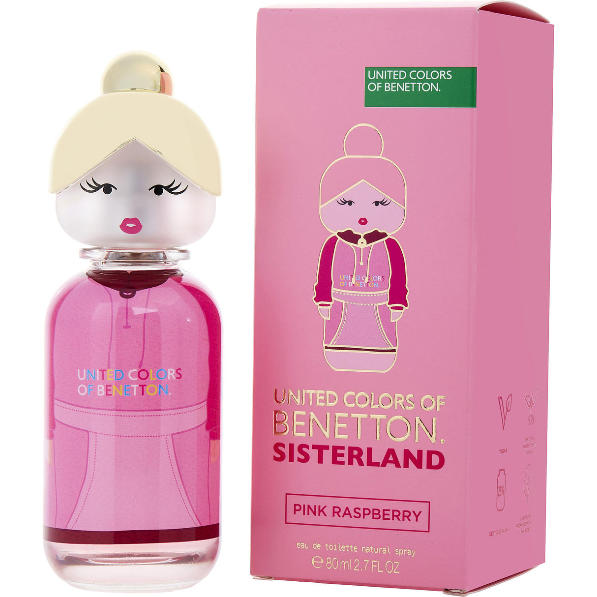 BENETTON SISTERLAND PINK RASPBERRY by Benetton - EDT SPRAY 2.7 OZ - Women