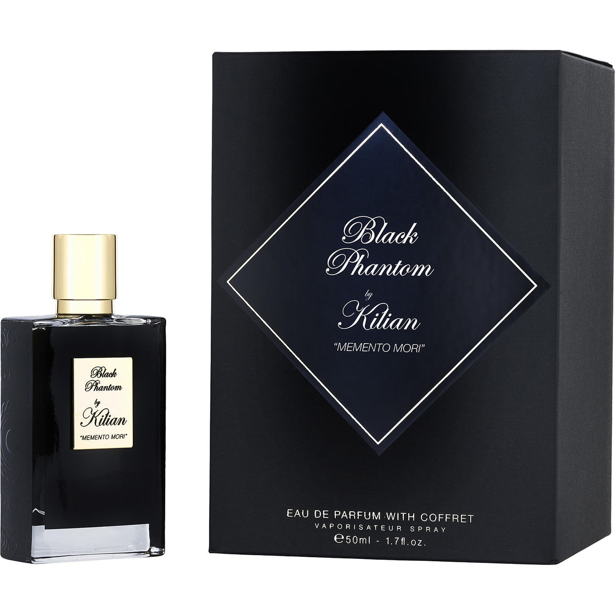 KILIAN BLACK PHANTOM by Kilian - EAU DE PARFUM SPRAY REFILLABLE 1.7 OZ & CLUTCH - Unisex