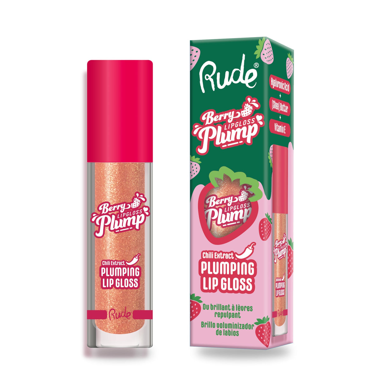 RUDE Berry Plump Plumping Lip Gloss - Fairy