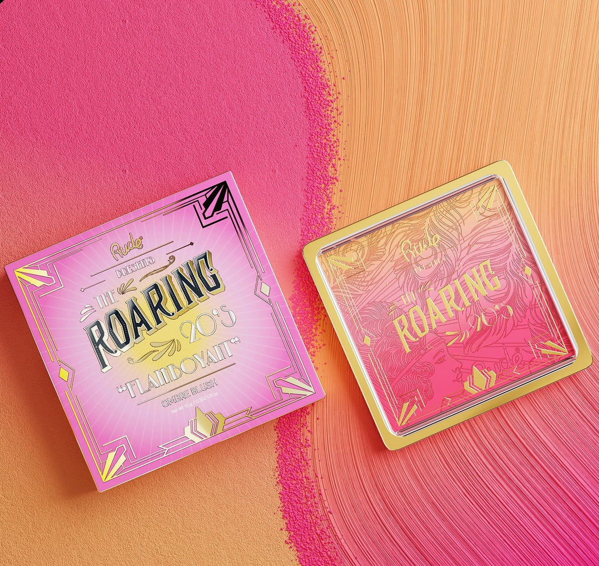 RUDE The Roaring 20's Ombre Blush - Flamboyant