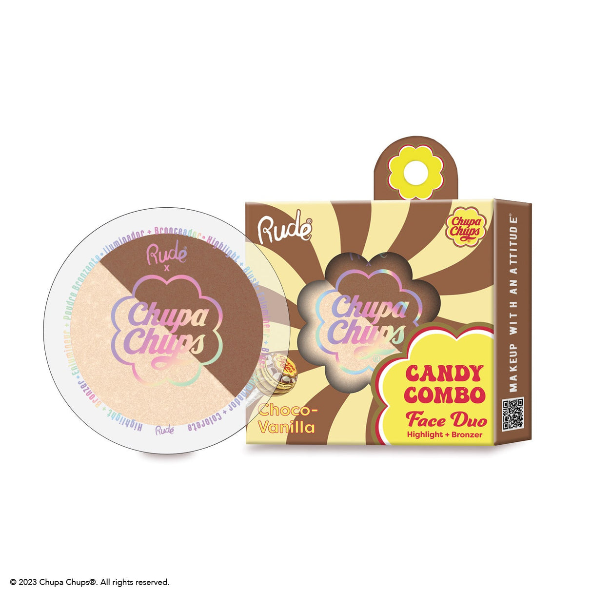 RUDE Chupa Chups Candy Combo Face Duo - Choco-Vanilla