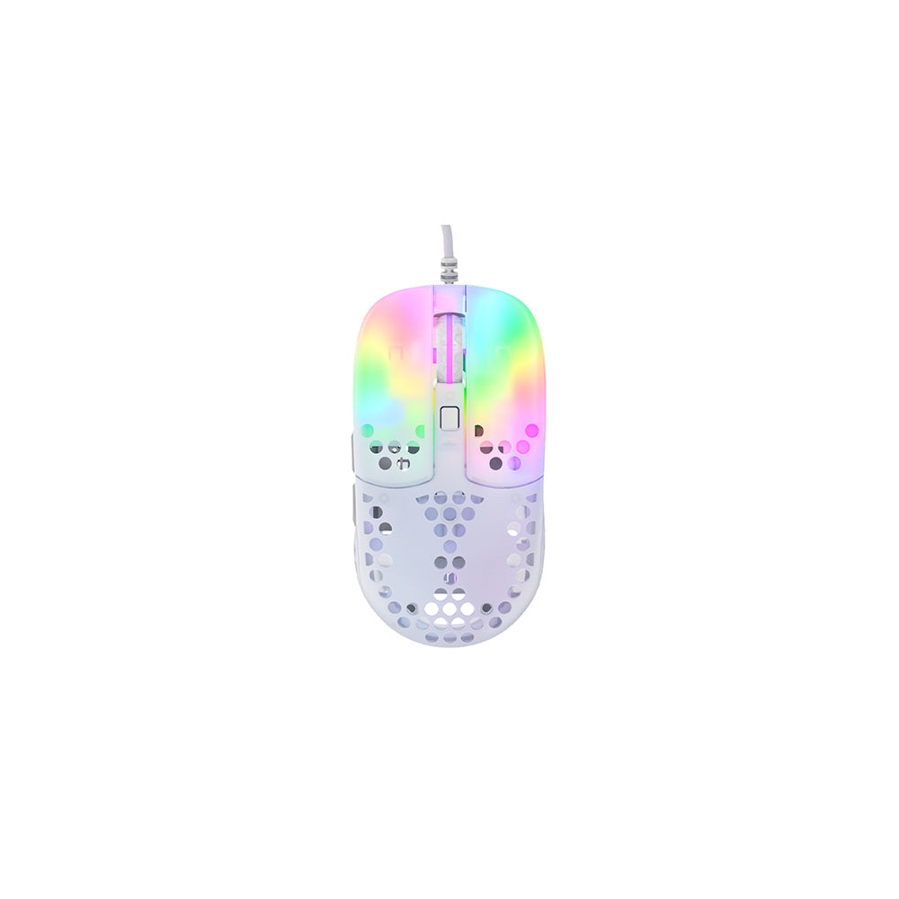 Xtrfy MZ1 Zys Rail RGB Gaming Mouse - White by Level Up Desks