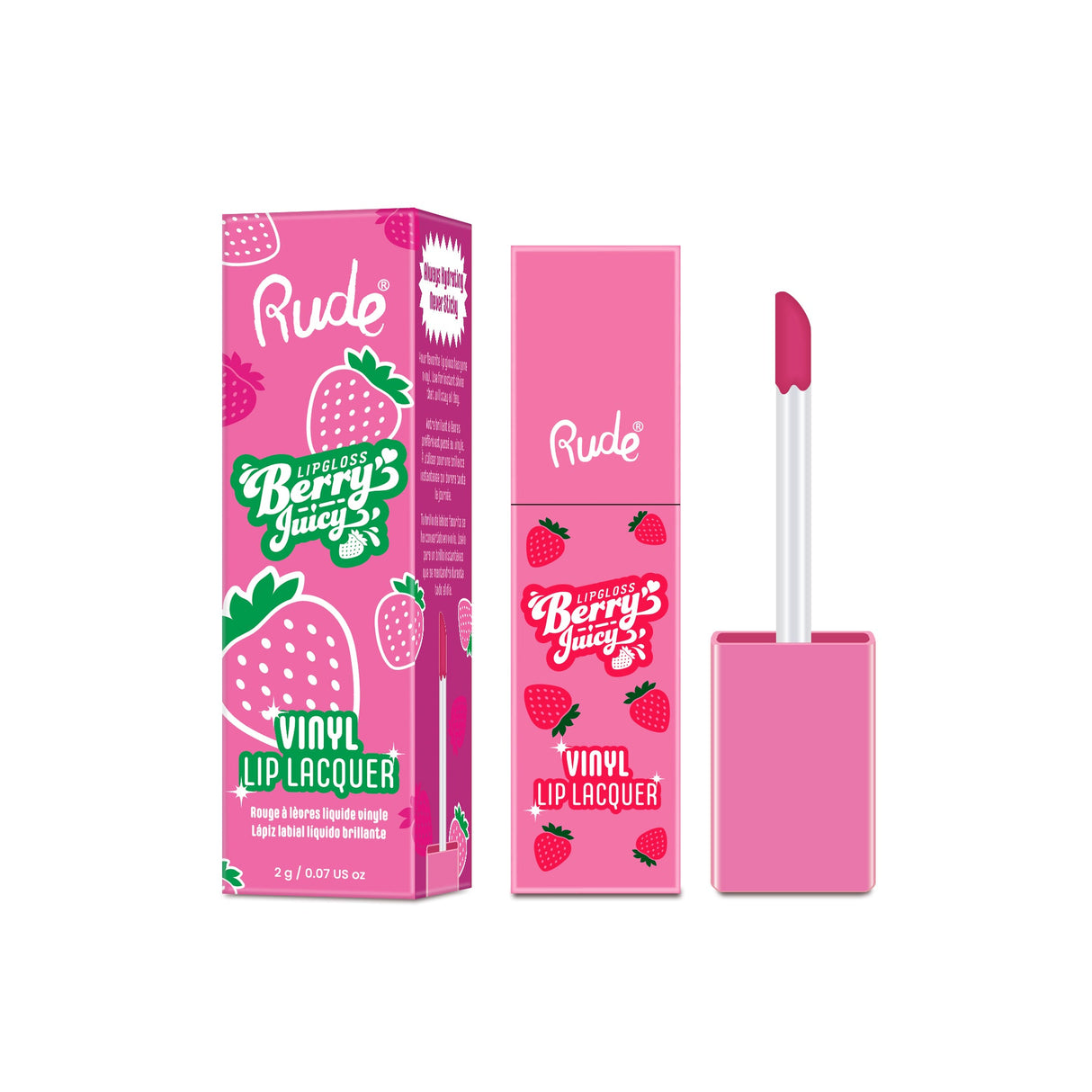 RUDE Berry Juicy Vinyl Lip Lacquer - Passion Fruit