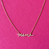 Mama Script Necklace by Ellisonyoung.com