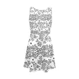 Lace N stars white, skater dress by Stardust